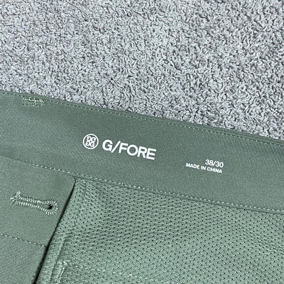 G/FORE Tech Tour 4 Way Stretch Straight Leg Golf Pants Olive Green Men's 38x30 - Picture 6 of 9